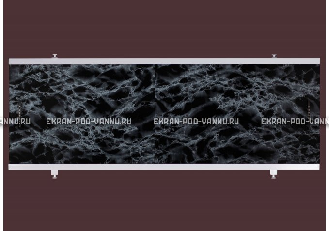 Экран EUROPLEX Универсал черный мрамор – купить по цене 6250 руб. в интернет-магазине в городе Брянск картинка 1
