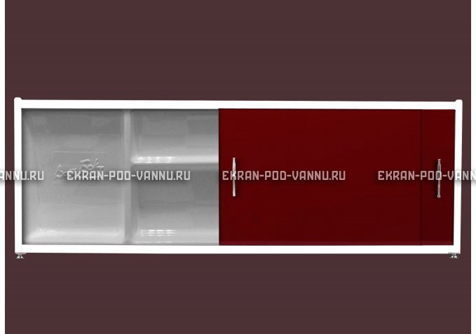Экран с полочкой - Бордо – купить по цене 6880 руб. в интернет-магазине в городе Брянск картинка 1