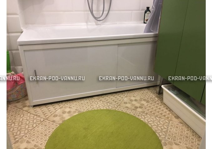 Раздвижной экран EUROPLEX Комфорт белый – купить по цене 6400 руб. в интернет-магазине в городе Брянск картинка 1