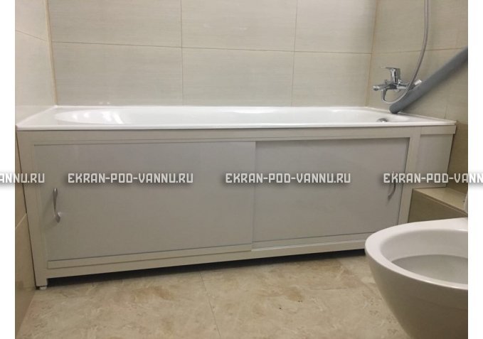 Экран  EUROPLEX Роликс белый с вставкой – купить по цене 10400 руб. в интернет-магазине в городе Брянск картинка 4