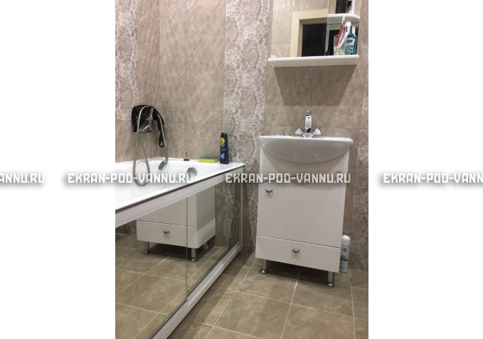 Раздвижной экран EUROPLEX Роликс Зеркальный – купить по цене 9700 руб. в интернет-магазине в городе Брянск картинка 5