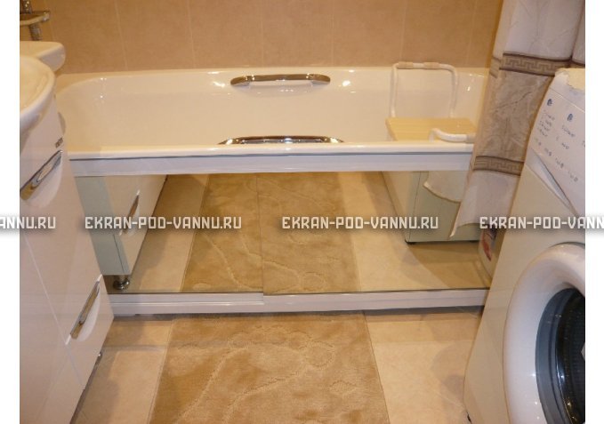 Раздвижной экран EUROPLEX Роликс Зеркальный – купить по цене 9700 руб. в интернет-магазине в городе Брянск картинка 3