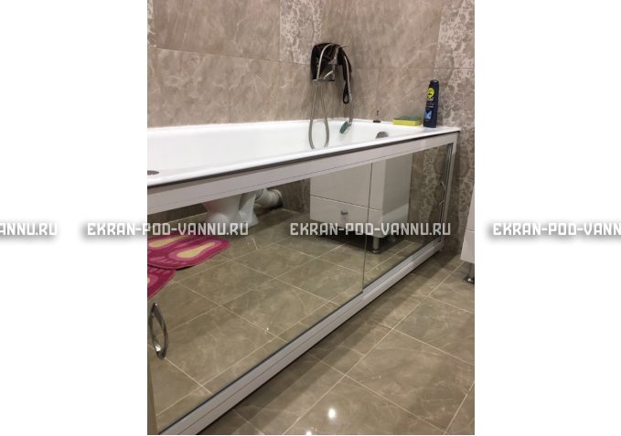 Раздвижной экран EUROPLEX Роликс Зеркальный – купить по цене 9700 руб. в интернет-магазине в городе Брянск картинка 9