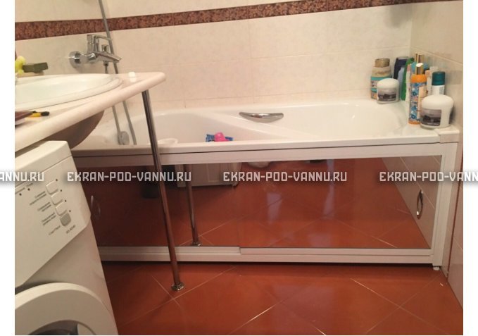 Раздвижной экран EUROPLEX Роликс Зеркальный – купить по цене 9700 руб. в интернет-магазине в городе Брянск картинка 10
