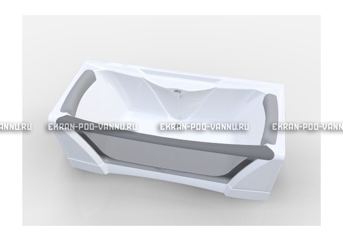 Прозрачная ванна 1MarKa Dolce Vita 180x80 – купить по цене 43200 руб. в интернет-магазине в городе Брянск картинка 2