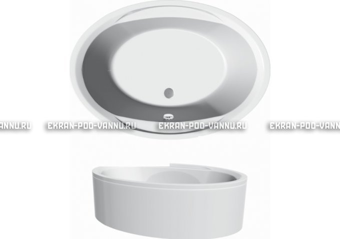 Акриловая ванна Vayer Opal 180x120 – купить по цене 33850 руб. в интернет-магазине в городе Брянск картинка 3