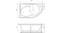 Акриловая ванна Relisan Sofi 170x105 – купить по цене 23480 руб. в интернет-магазине в городе Брянск картинка 17