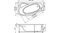 Акриловая ванна 1MarKa Gracia 170x100 – купить по цене 20270 руб. в интернет-магазине в городе Брянск картинка 17