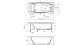 Отрезная ванна 1MarKa Pragmatika 173-155х75 см  – купить по цене 15450 руб. в интернет-магазине в городе Брянск картинка 25