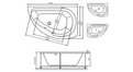 Акриловая ванна Vayer Ismena 160x105 – купить по цене 28350 руб. в интернет-магазине в городе Брянск картинка 21